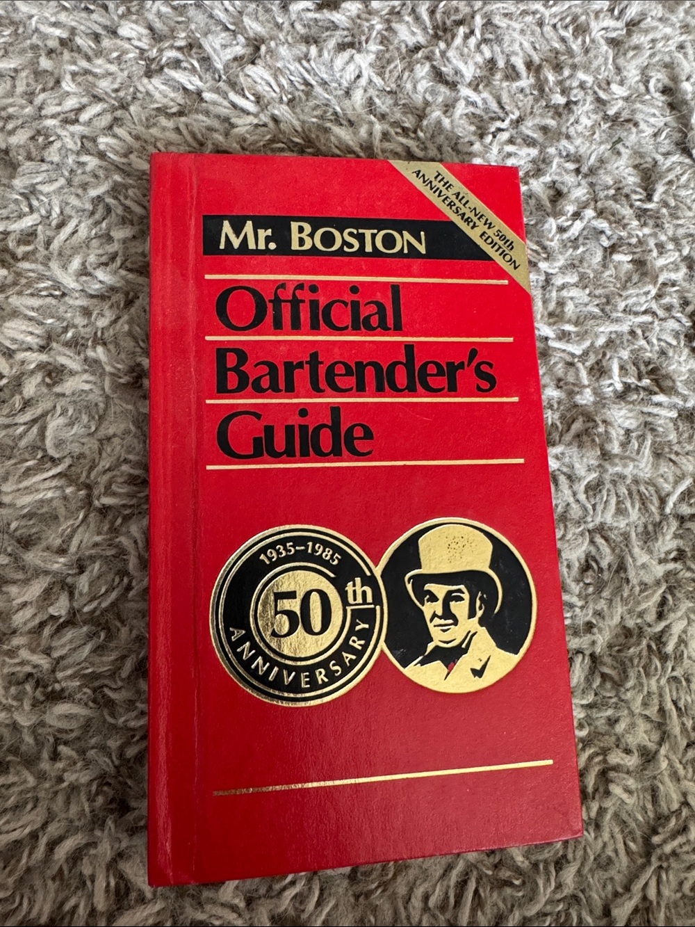 Vintage 1984 Mr. Boston Official Bartender’s Guide 50th Anniversary Cocktail Boo